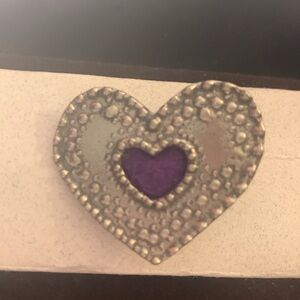 💜The Tin Woodsman pewter heart within a heart  pin